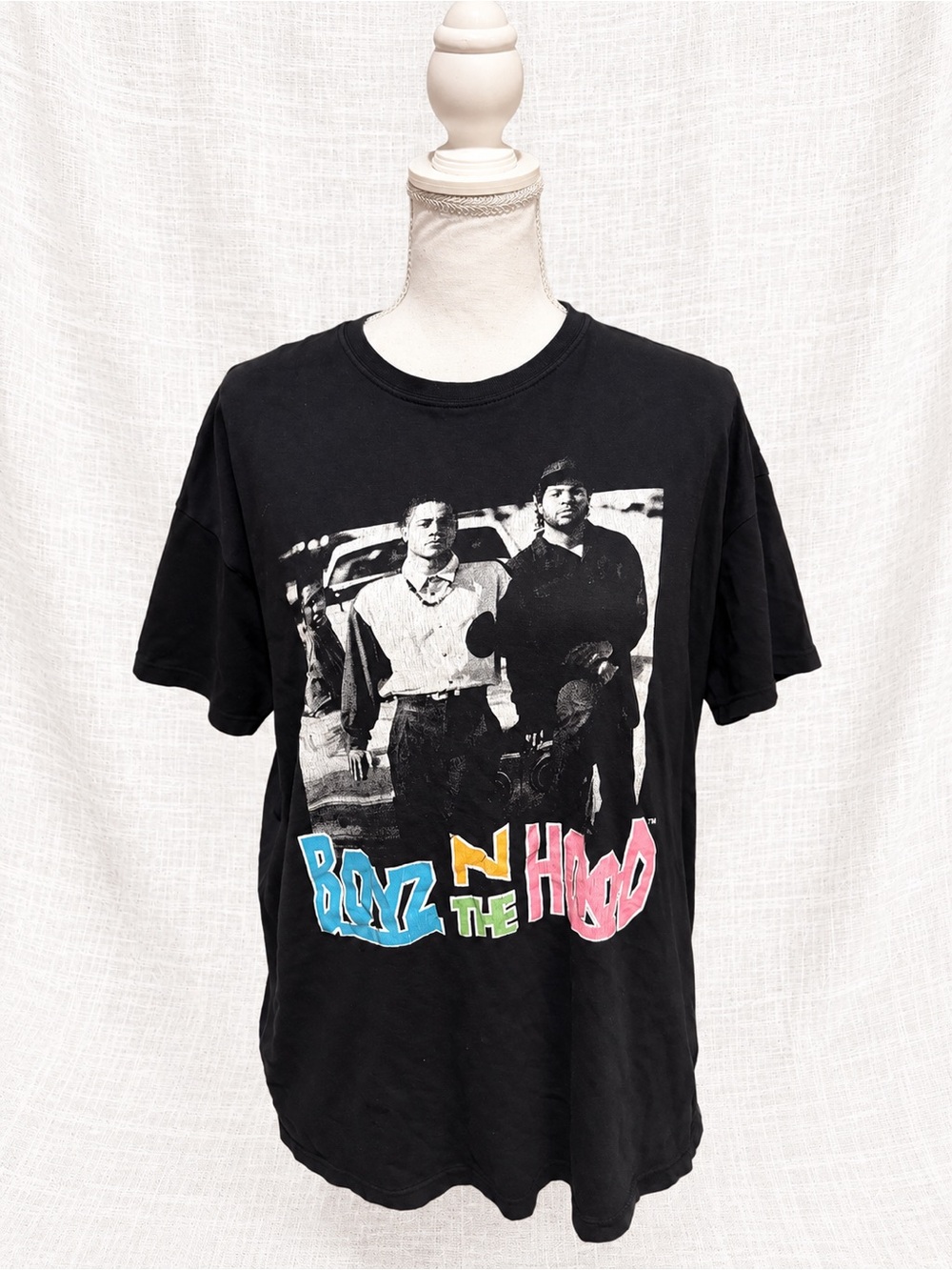 Boyz N The Hood Black Graphic T-Shirt Retro 90s Movie Tee Unisex Small